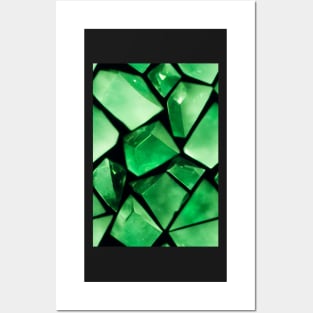 Jewel Pattern - Green Emerald, for a bit of luxury in your life! #4 Posters and Art